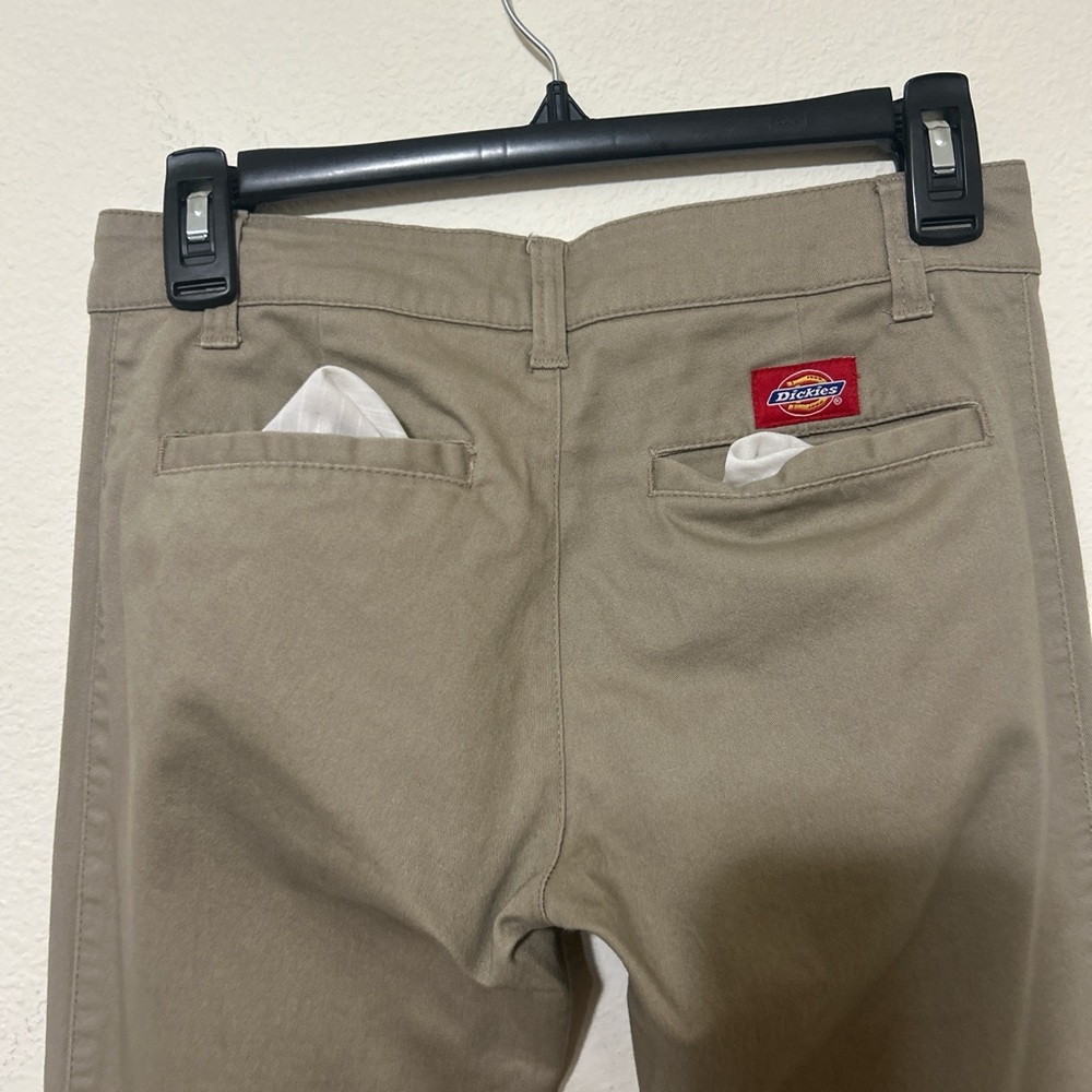 Dickies Women's Tan Boot Cut Pants - Picture 6 of 7